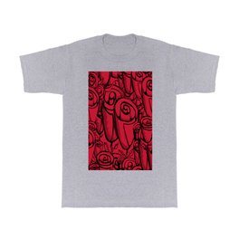 Funky Quirky Red Roses T Shirt