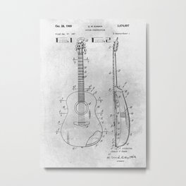 Guitar Construction Metal Print