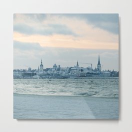 Tallinn Metal Print | Estonia, Urban, Color, Winter, Tallinn, Clouds, Digital, Kilukarp, Skyline, Citysape 