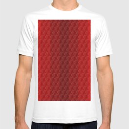 Shades of Red striped background T-shirt