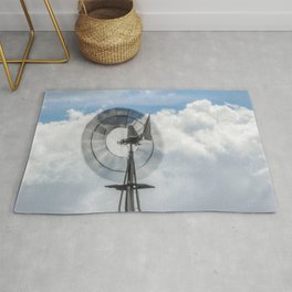 Windmill and Stormy Sky Art! "Windy" by Murray Bolesta  Rug