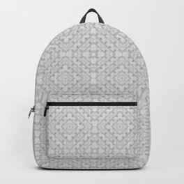 GRAYVILLE - light grey all-over subtle pattern Backpack