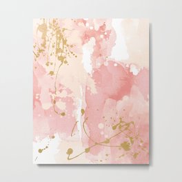 Abstract pink painting Metal Print