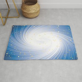 Stars, Light and Motion in space Rug