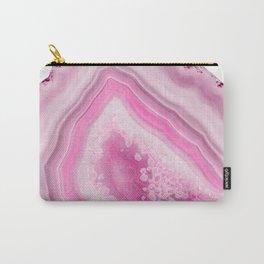 Soft Pink Agate Dream #1 #gem #decor #art #society6 Carry-All Pouch