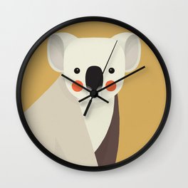 Koala, Animal Portrait Wall Clock
