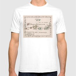 Vintage Map of The Canary Islands (1682) T-shirt