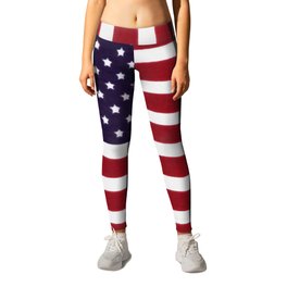 American flag - painterly treatment Leggings