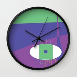 rain bow eye Wall Clock