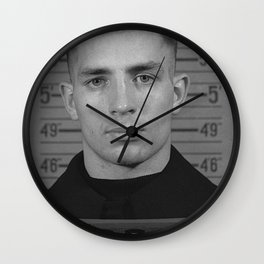Jack Kerouac Naval Enlistment Mug Shot Wall Clock