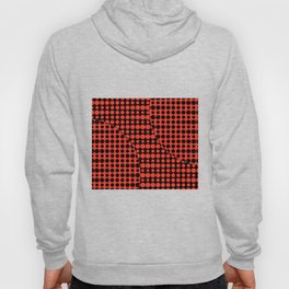 Red and Black Background Hoody