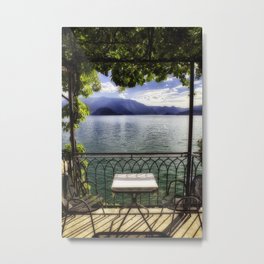 Lake View, Varenna, Lake Como, Lombardy, Italy Metal Print