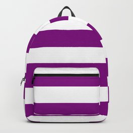 Patriarch - solid color - white stripes pattern Backpack