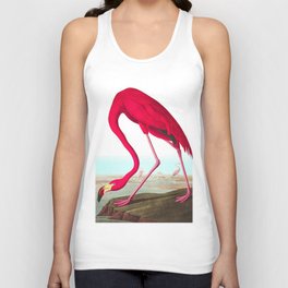 American Flamingo by John James Audubon Tank Top