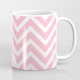 Chevron Stripes : Pink & White Coffee Mug