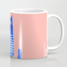 Blue cat illustration Coffee Mug