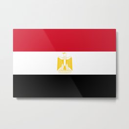 Flag of Egypt Metal Print