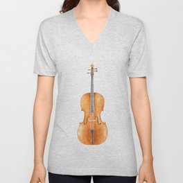 Cello - Watercolors V Neck T Shirt