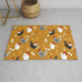 Rooster Roundup Rug