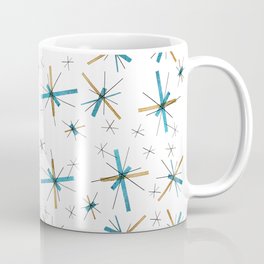 North Star Atomic Sparkle Mid Century Modern Dinnerware Design Coffee Mug