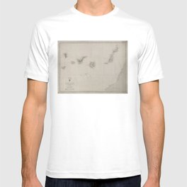Vintage Canary Islands Map (1775) T-shirt
