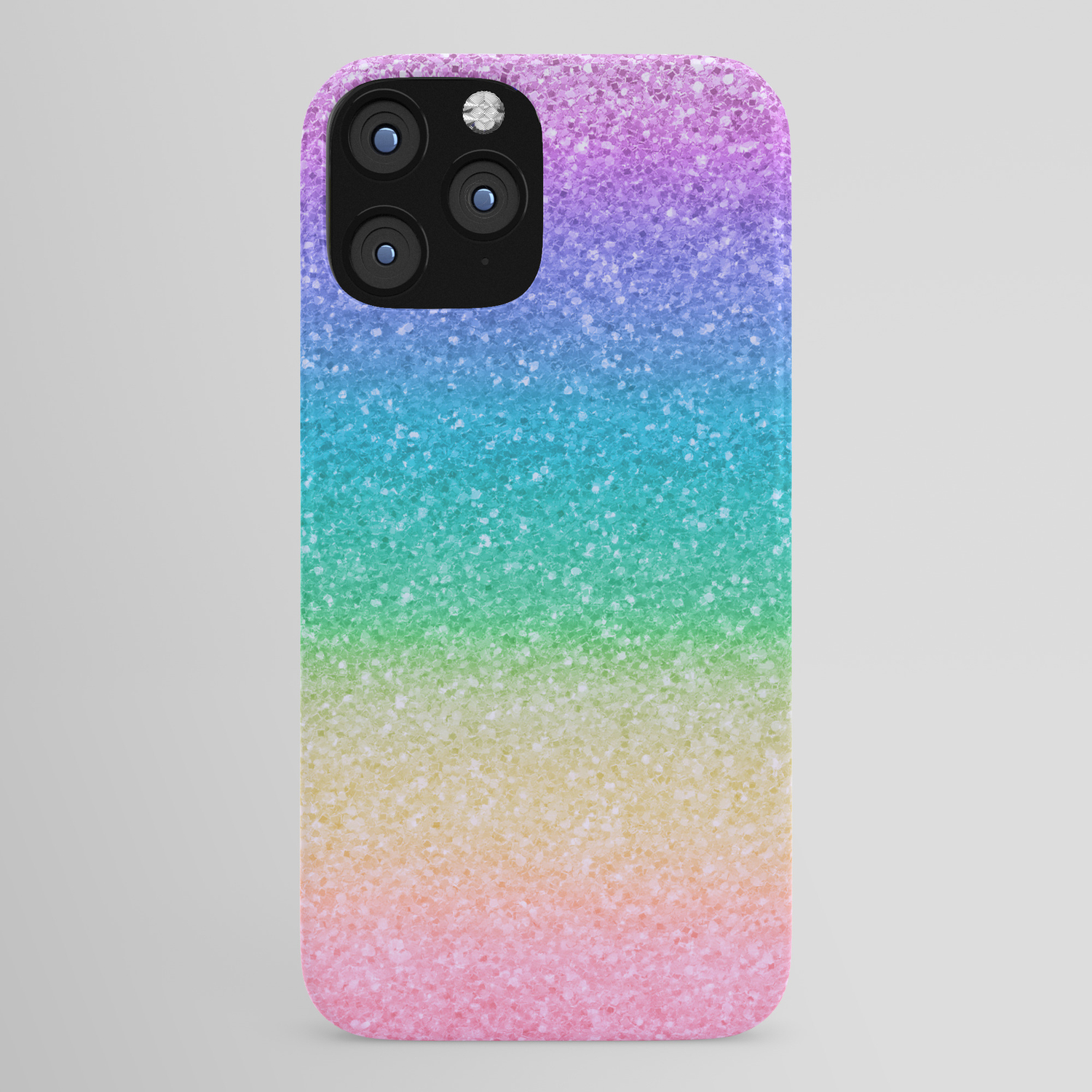 glam makeup artist clear iphone case Pastel rainbow makeup artist iPhone 11 Case