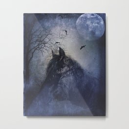 Horse under the moonlight Metal Print