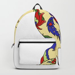Bird and flowers Backpack
