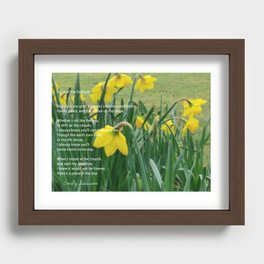 Dirge of the Daffodil Recessed Framed Print