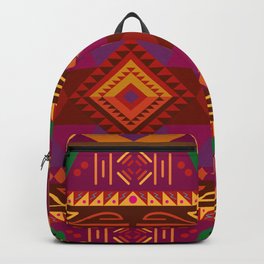 Native American Warm Pattern Design Backpack