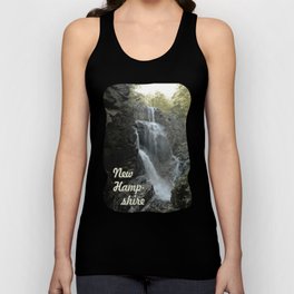 Cascade at the top of the Flume cataract, New Hampshire. Tank Top