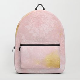 Pink Blush with gold Backpack