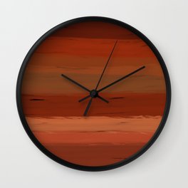 Southwestern Autumn Sunset III Wall Clock