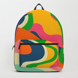 Colorful Mid Century Abstract  Backpack