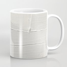 Relief [1]: an abstract, textured piece in white by Alyssa Hamilton Art Coffee Mug