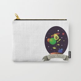 Cosmic Avocado Carry-All Pouch | Planet, Cosmic, Illustration, Graphicdesign, Green, Digital, Space, Fruit, Plant, Avocado 