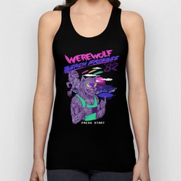 Werewolf Beach Frisbee Tank Top