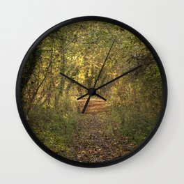 Forest Pathway Wall Clock | Photo, Nature, Landscape 