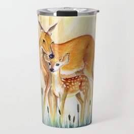 Mom and Little Deer Travel Mug