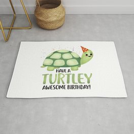 Have A Turtley Awesome Birthday - Turtle Rug