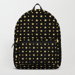 Twinkling Sparkling Golden Stars Backpack