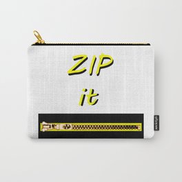 Zip it Black Yellow jGibney The MUSEUM Gifts Carry-All Pouch