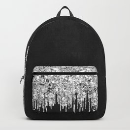 Glitters on a Faux Black Velvet Background Backpack