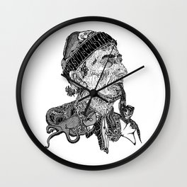 Jacques Cousteau Wall Clock