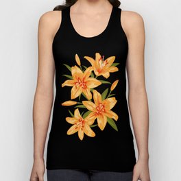 Orange Lilies. Flower illustration Tank Top