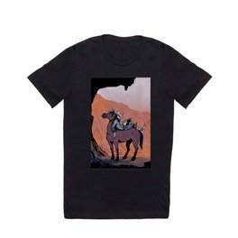 Reading Cowboy T Shirt | Comic, Animal, Illustration, Landscape 