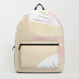 Pastel tones abstract landscape Backpack