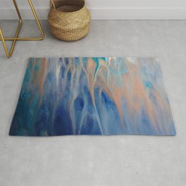 Sands of Time - Abstract Acrylic Art by Fluid Nature Rug