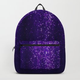 Violet Glitter Texture Backpack