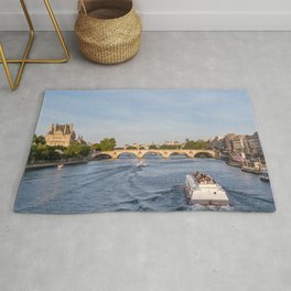 Pont Royal over the Seine river - Paris, France Rug